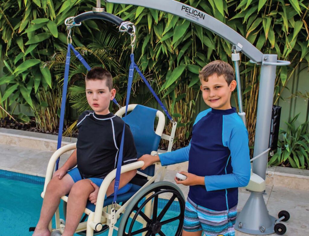 Pelican pool hoist residential